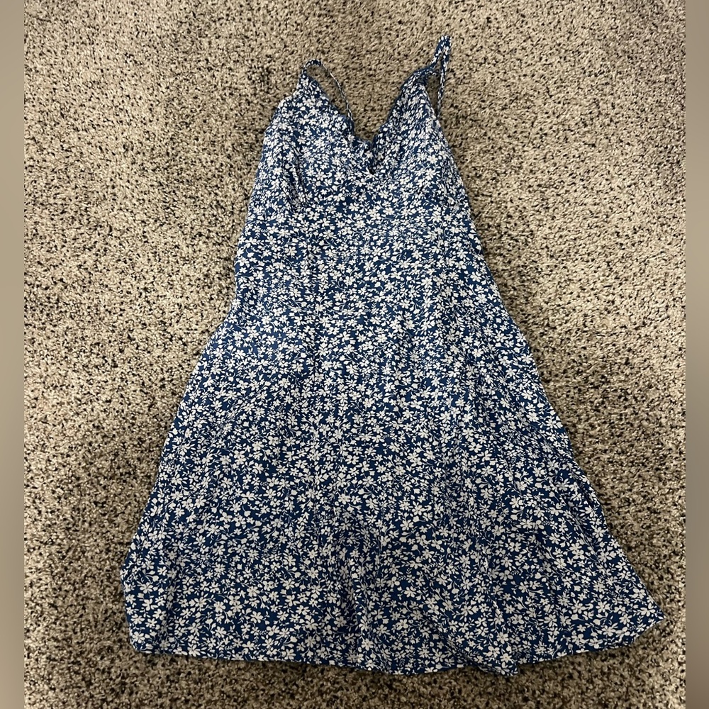 Blue and White Flower dress